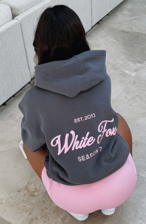 White Fox Season 7 Oversized Hoodie Dames Grijs | AQCV-71463