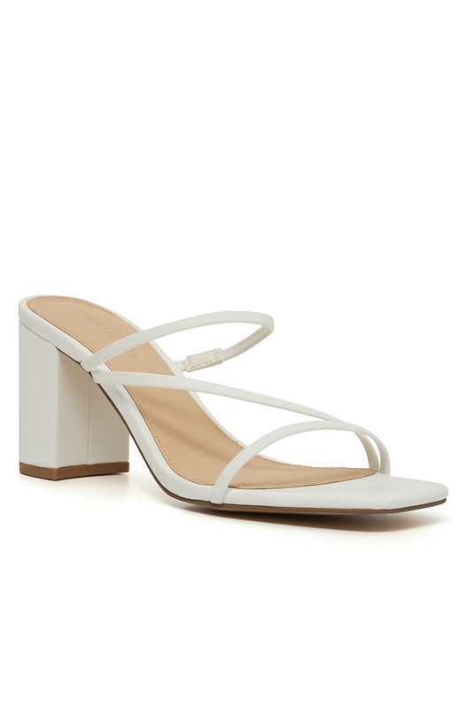 White Fox All You Wanted Mules Dames Wit | GSAT-42396