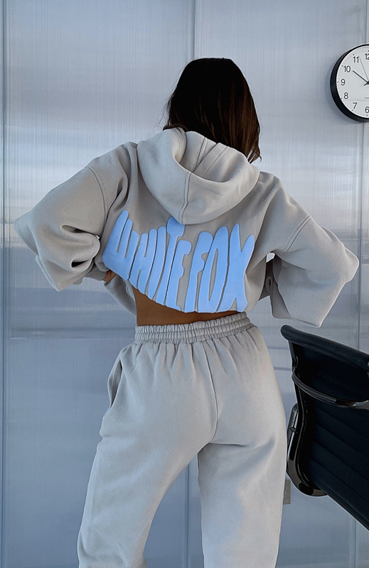 White Fox Archive 6.0 Oversized Hoodie Dames Grijs | ATYC-19063