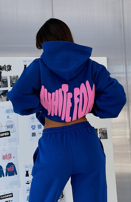 White Fox Archive 6.0 Oversized Hoodie Dames Blauw | TWGP-17832