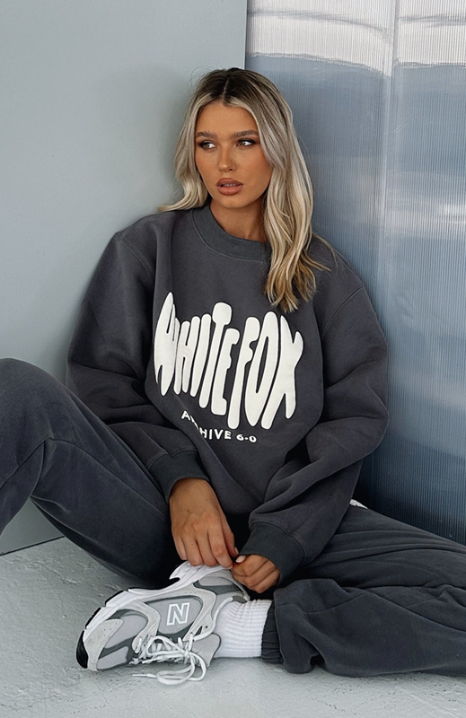 White Fox Archive 6.0 Oversized Truien Dames Grijs | YWQA-89756