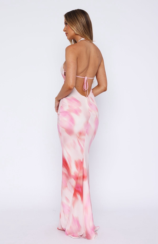 White Fox Beyond The Stars Maxi Jurk Dames Roze | BPLW-84625