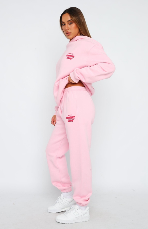 White Fox Comfort Club Joggingbroek Dames Roze | NCMT-98073