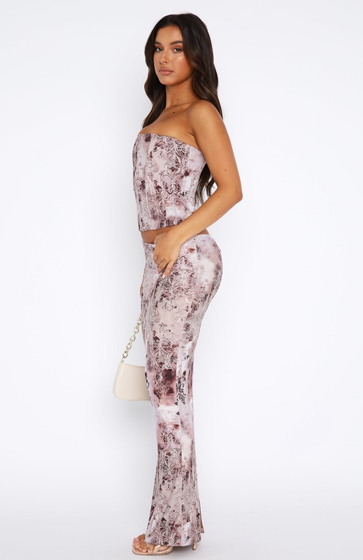 White Fox Don't Ever Leave Maxi Rokken Dames Roze | YEAP-28654