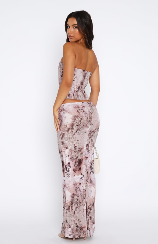 White Fox Don't Ever Leave Maxi Rokken Dames Roze | YEAP-28654