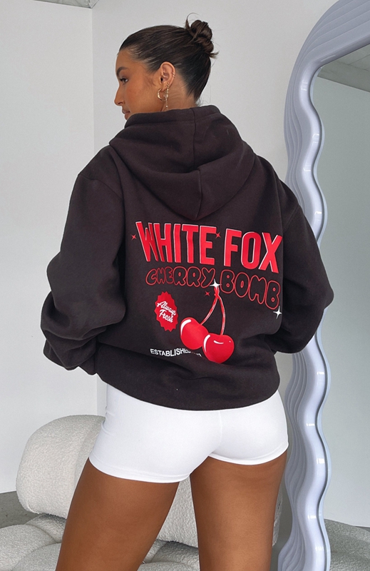 White Fox Don\'t Waste Time Hoodie Dames Grijs | ONDY-86075