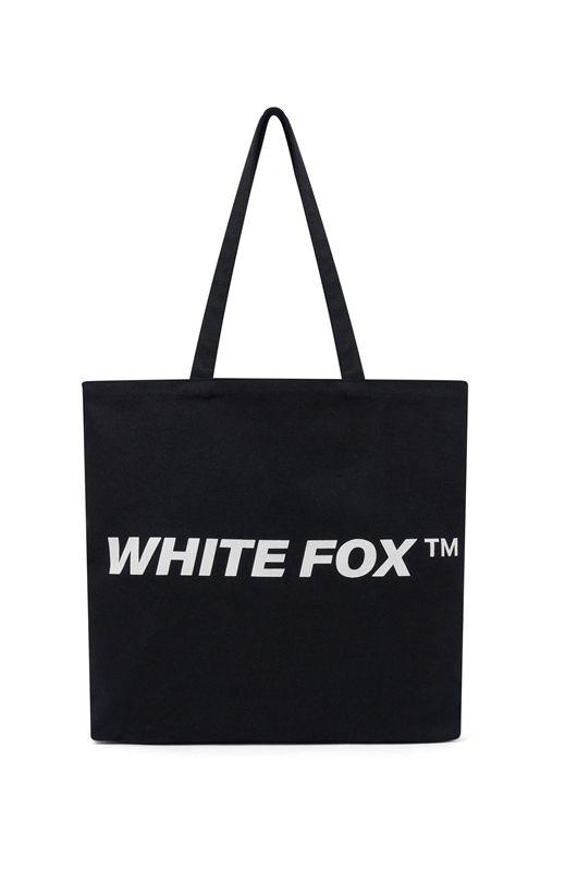 White Fox Essential Tote Dames Zwart | NWLT-81567