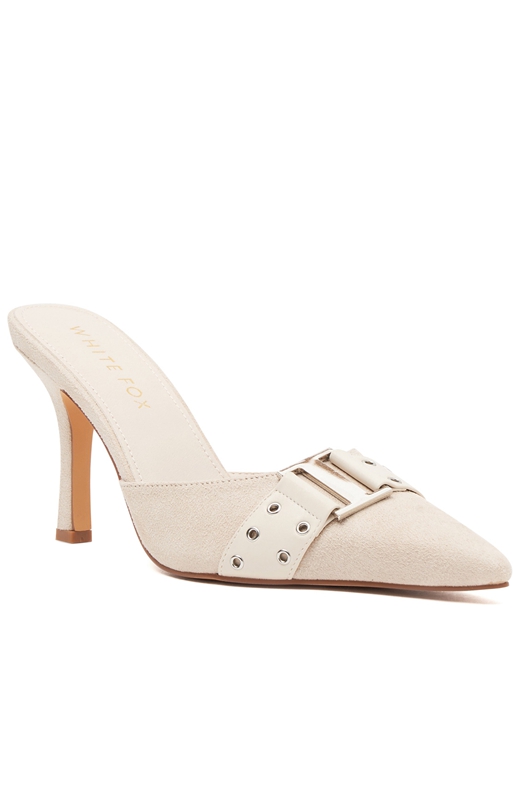 White Fox Fitzroy Hakken Dames Beige | WQZR-54917