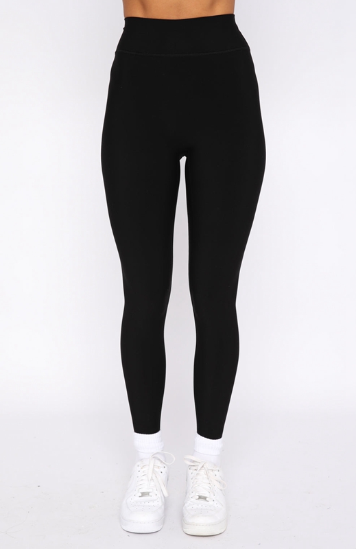 White Fox Go Getter High Waisted Leggings Dames Zwart | YIDH-81047