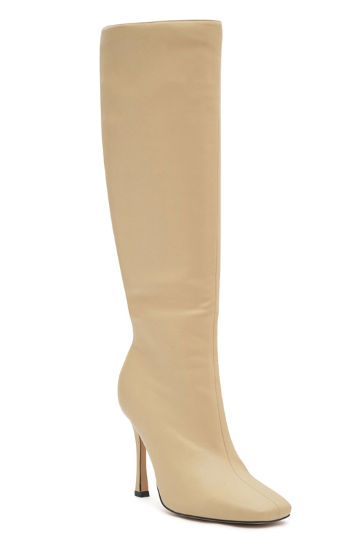 White Fox Jax Knee Hoge Laarzen Dames Beige | EBCP-81495