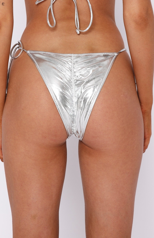 White Fox La Joya Bikinibroekjes Dames Zilver | JTMP-81329