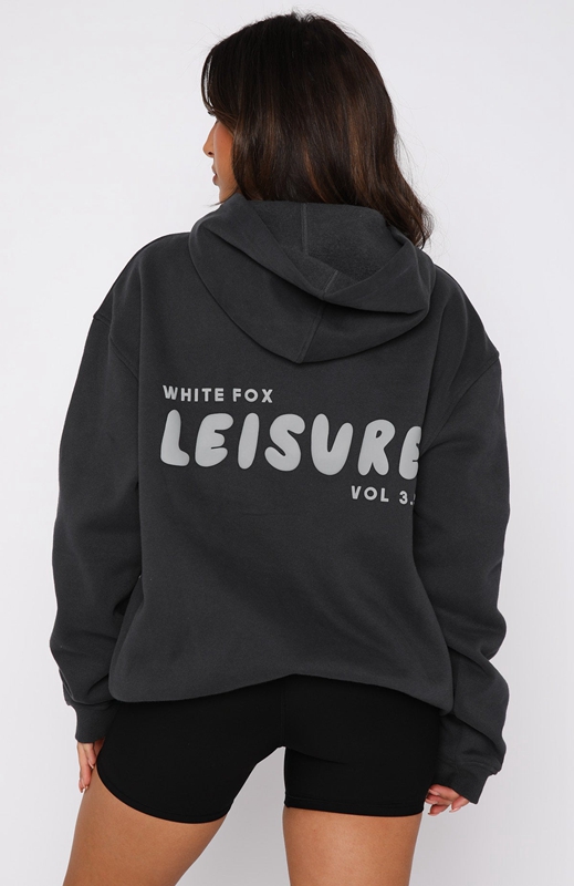 White Fox Leisure Series Oversized Hoodie Dames Grijs | OKVG-24678