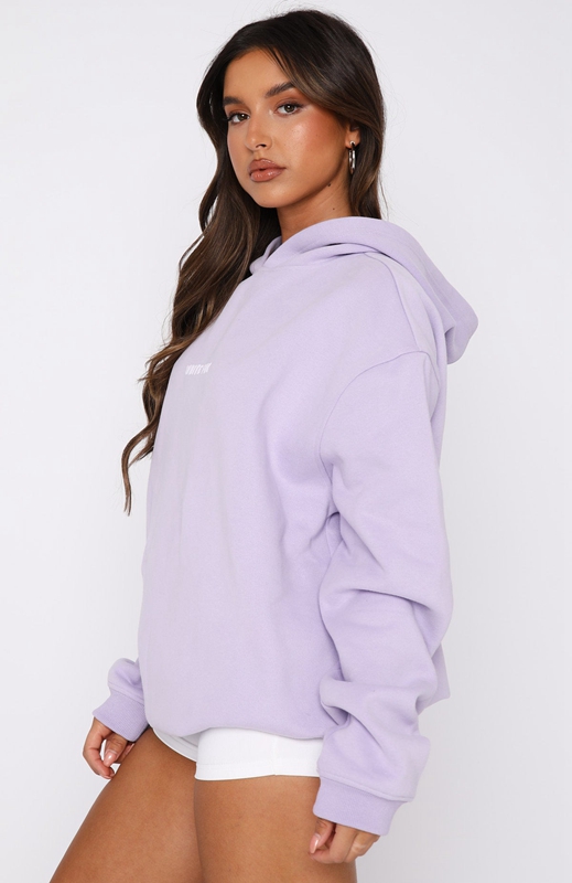 White Fox Leisure Series Oversized Hoodie Dames Lavendel | HBSF-21568