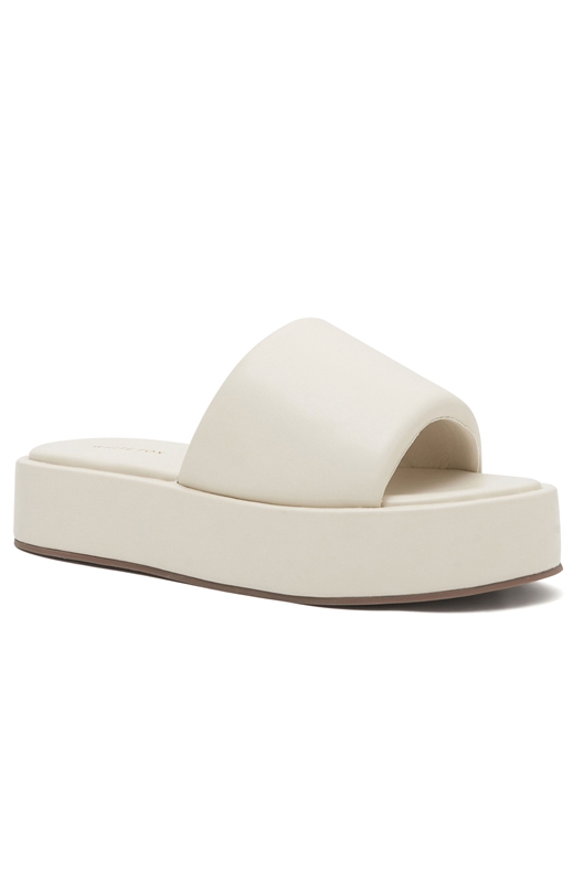 White Fox Matea Platform Badslippers Dames Beige | FJQR-15094