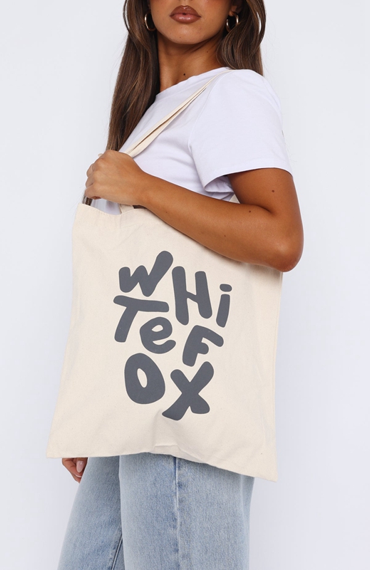 White Fox New Standard Tote Dames Room Grijs | PUYJ-27603