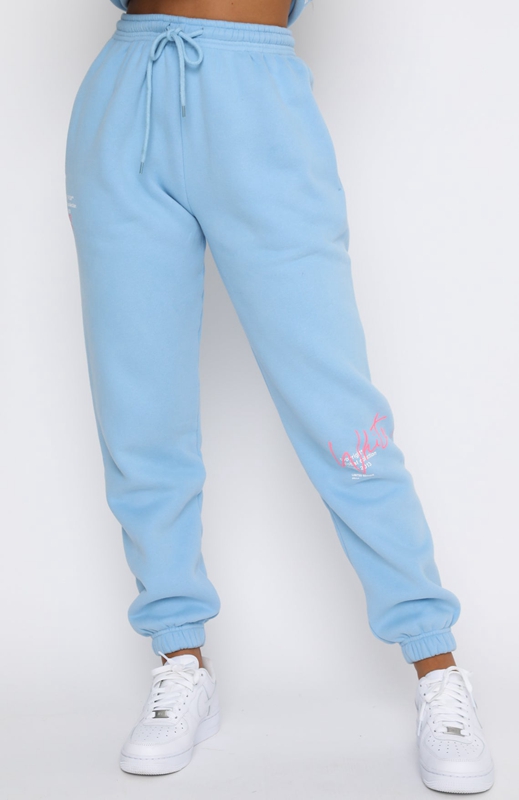 White Fox New Story Joggingbroek Dames Blauw | GJXO-35810