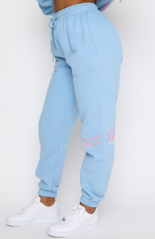 White Fox New Story Joggingbroek Dames Blauw | GJXO-35810