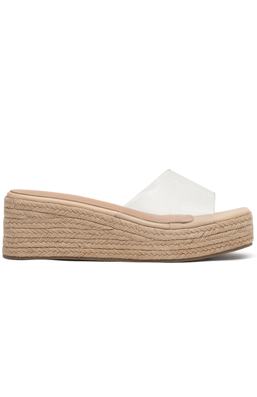 White Fox Rayna Platform Badslippers Dames Beige | GYHK-81054