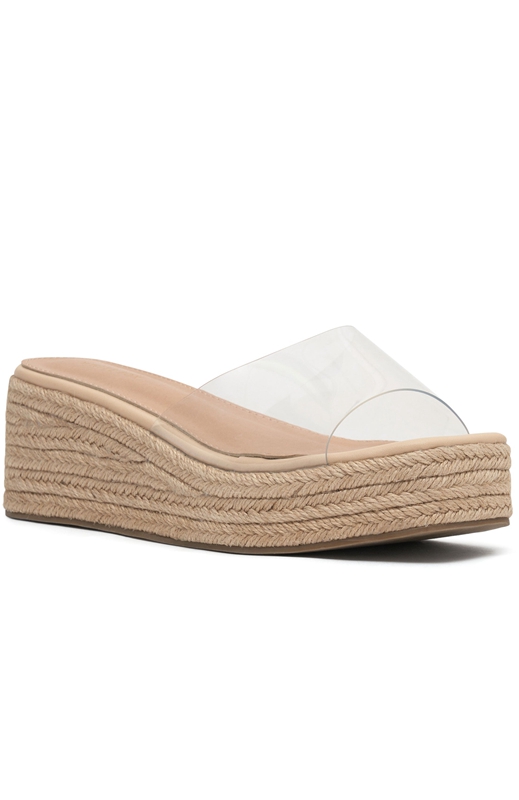 White Fox Rayna Platform Badslippers Dames Beige | GYHK-81054