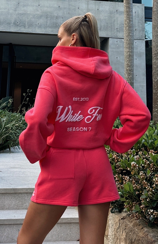 White Fox Season 7 Oversized Hoodie Dames Roze | KVJW-36890